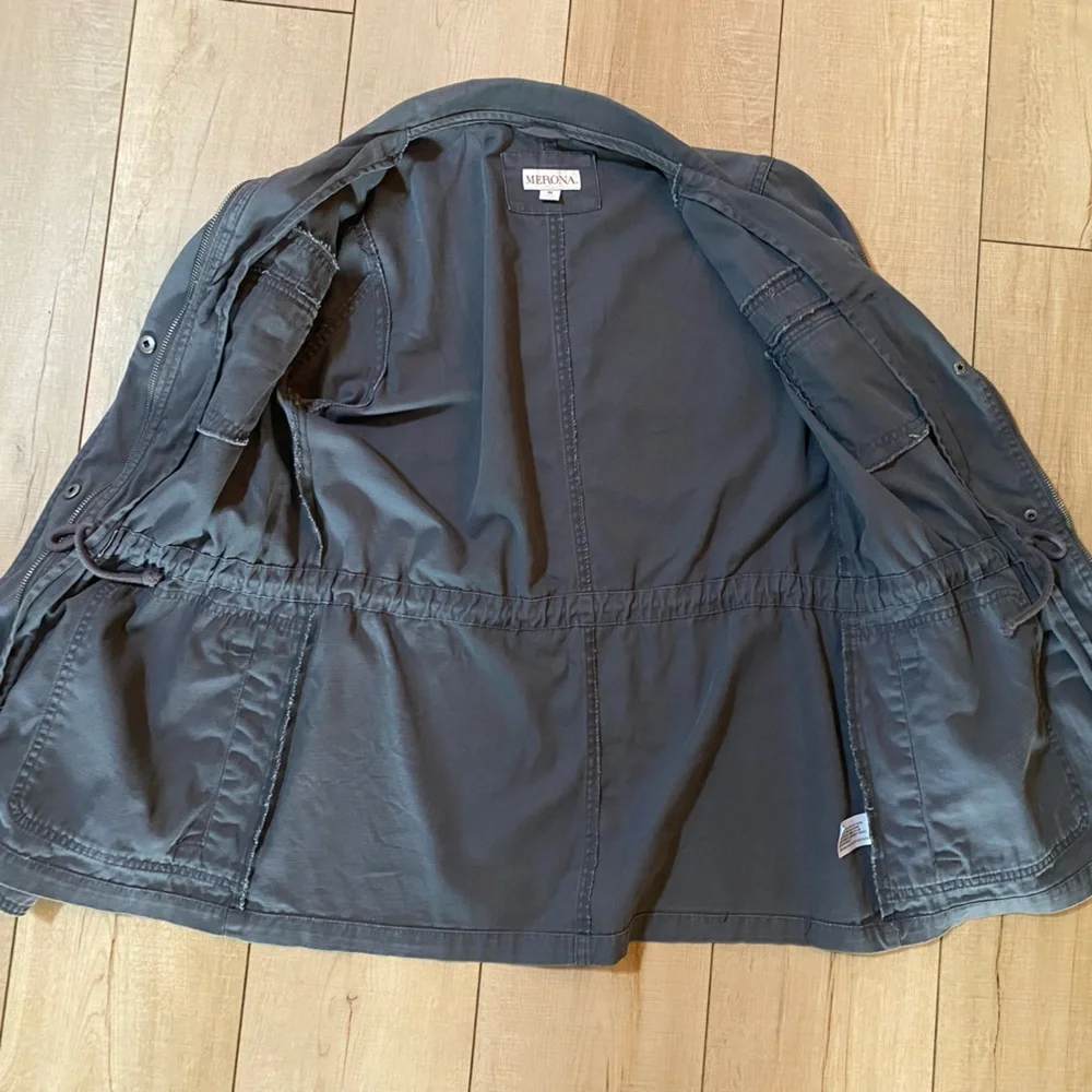 Merona Gray Utility Jacket  | size Medium
